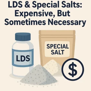 LDS & Special Salts: Expensive, But Sometimes Necessary