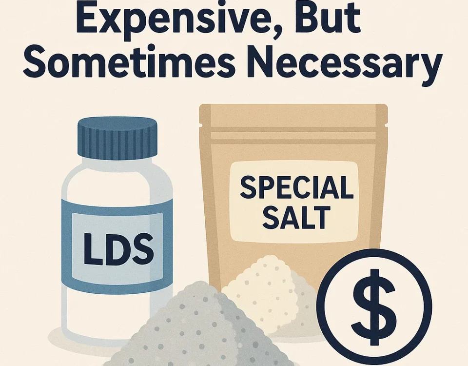LDS & Special Salts: Expensive, But Sometimes Necessary
