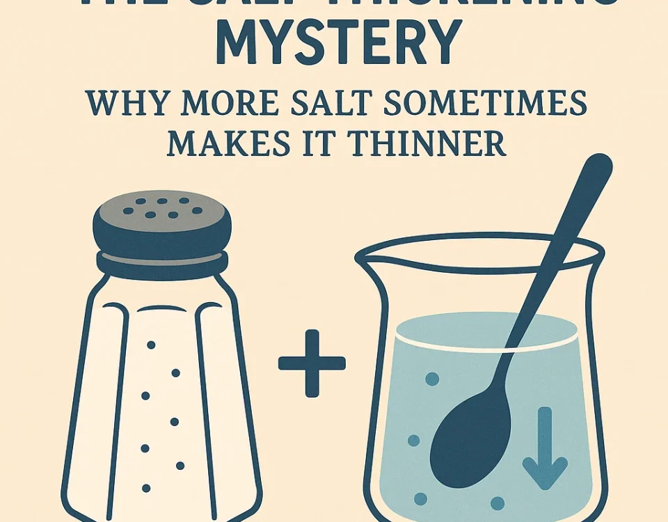 The Salt Thickening Mystery – Why More Salt Sometimes Makes It Thinner