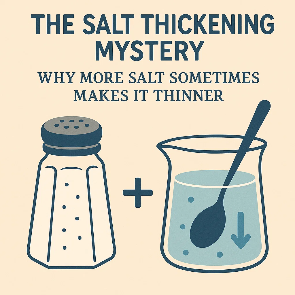 The Salt Thickening Mystery – Why More Salt Sometimes Makes It Thinner
