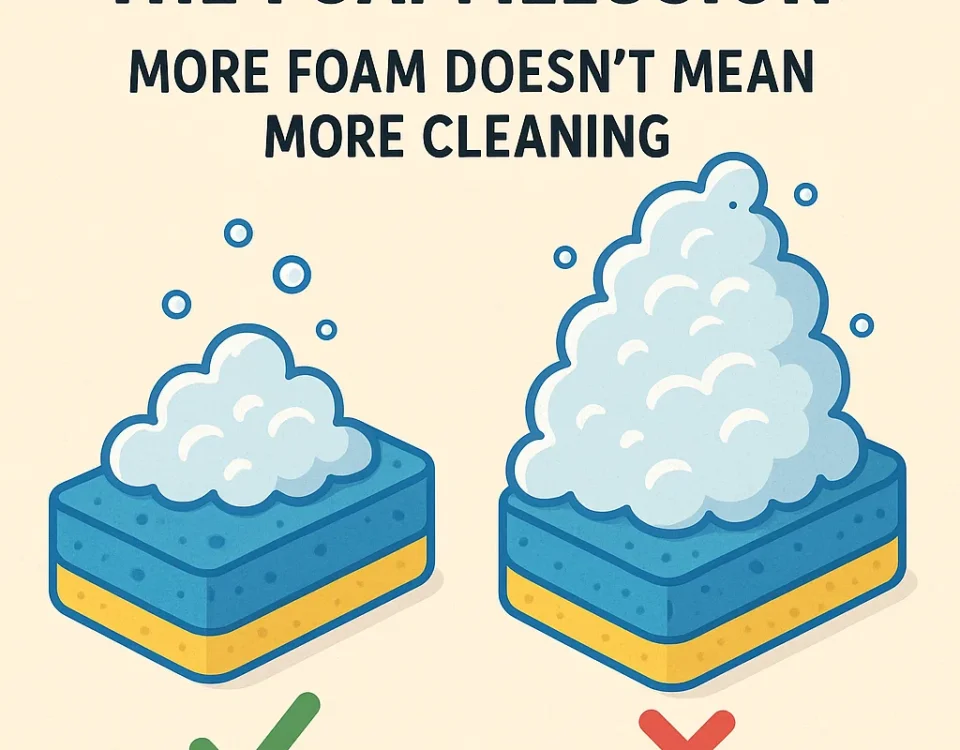 The Foam Illusion – More Foam Doesn't Mean More Cleaning