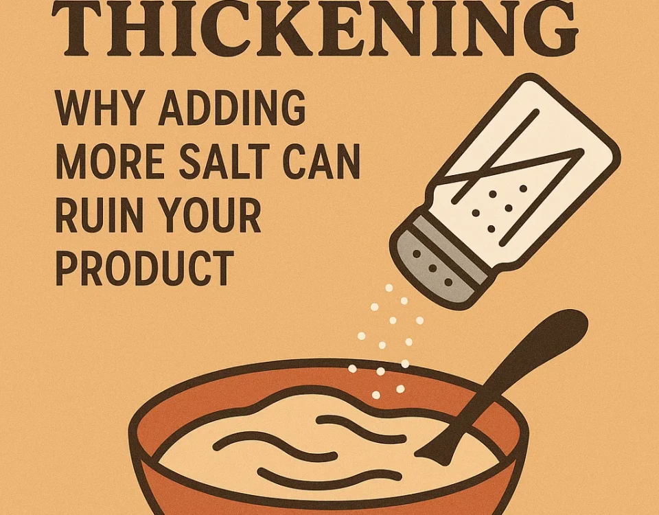 The Art of Thickening – Why Adding More Salt Can Ruin Your Product