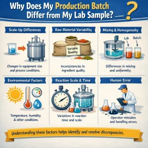 Why Does My Production Batch Differ from My Lab Sample?