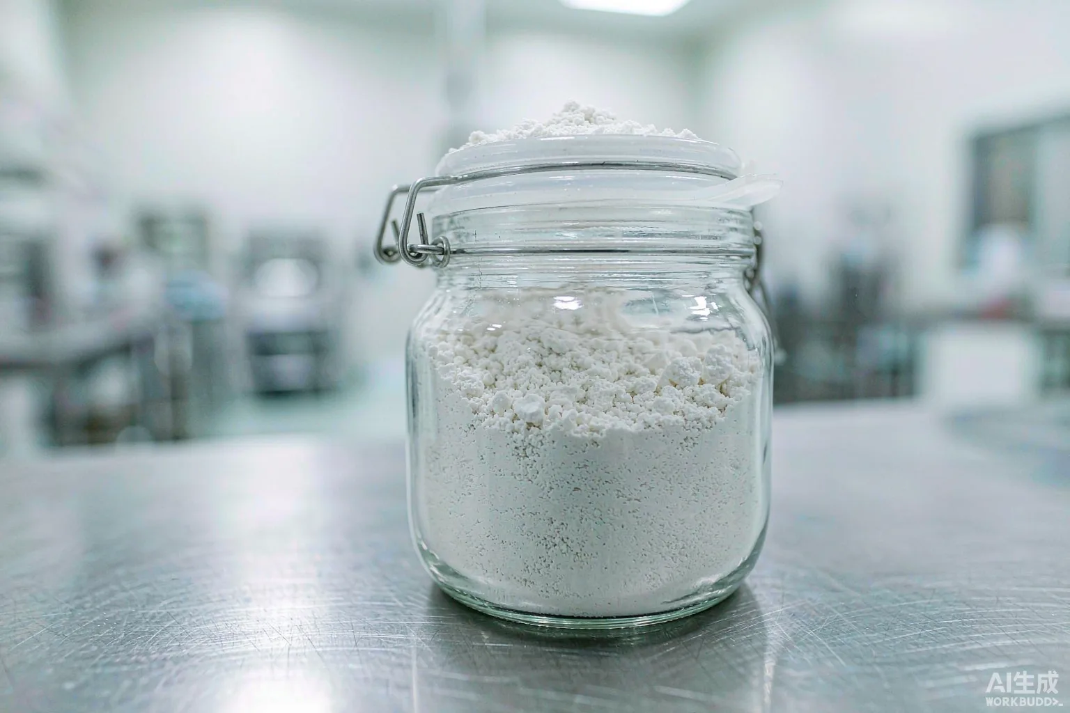 High-purity pharmaceutical grade sodium lauryl sulfate powder for toothpaste and tablet formulations in a clean laboratory